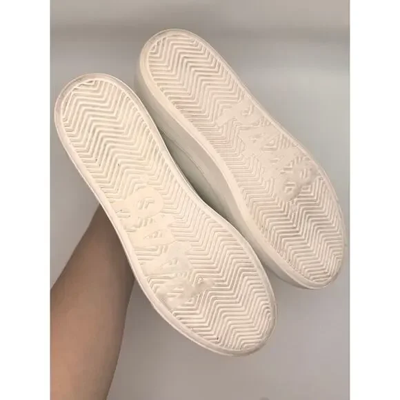 P448 gold and white classic platform Thea Wilder Sneaker size 41 / US 10.5 W